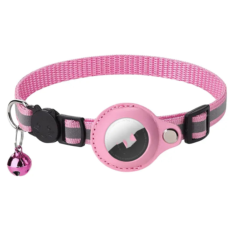 Reflective Collar Waterproof Holder Case for Airtag Air Tag Airtags Protective Cover Cat Dog Kitten Puppy Nylon Collar