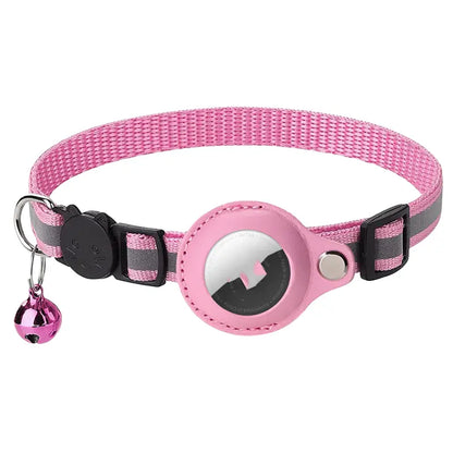Reflective Collar Waterproof Holder Case for Airtag Air Tag Airtags Protective Cover Cat Dog Kitten Puppy Nylon Collar
