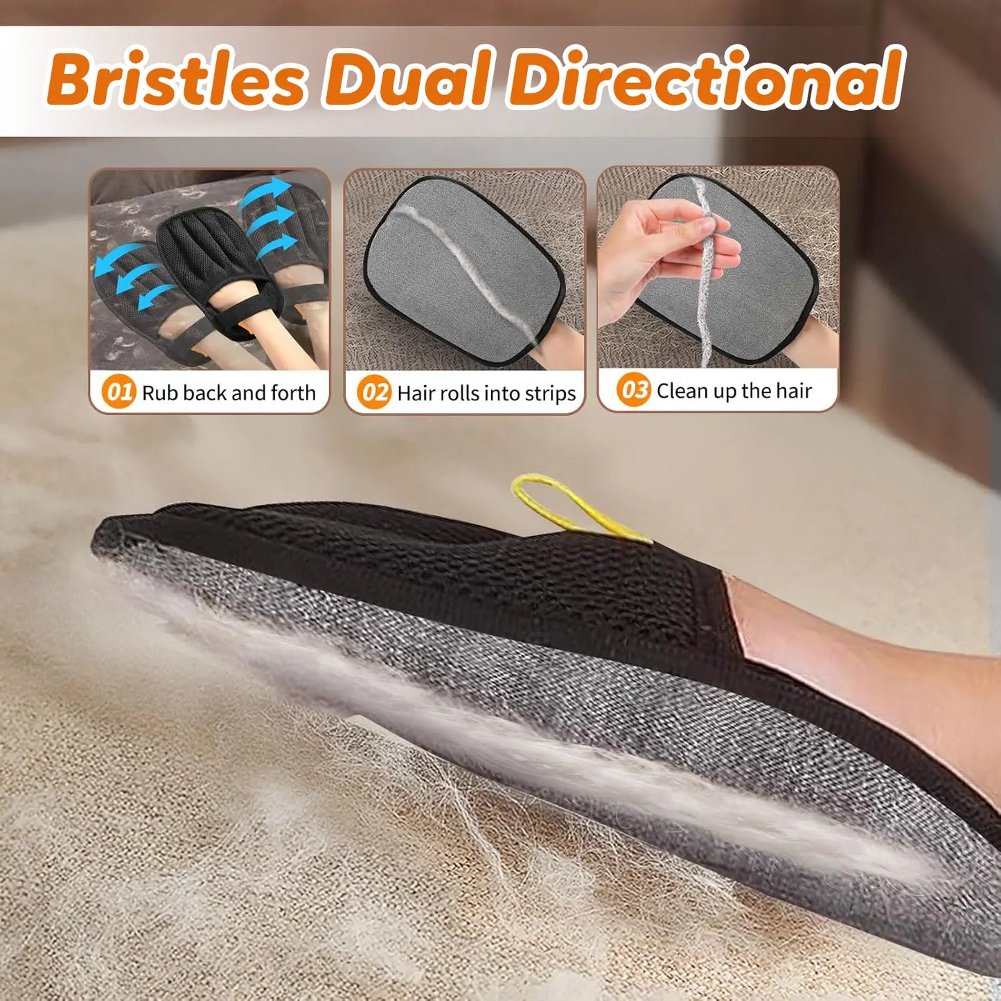Lovely Caves Finger Electrostatic Pet Hair Removal Glove